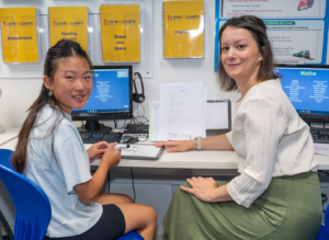 GCSE Student with Tutor